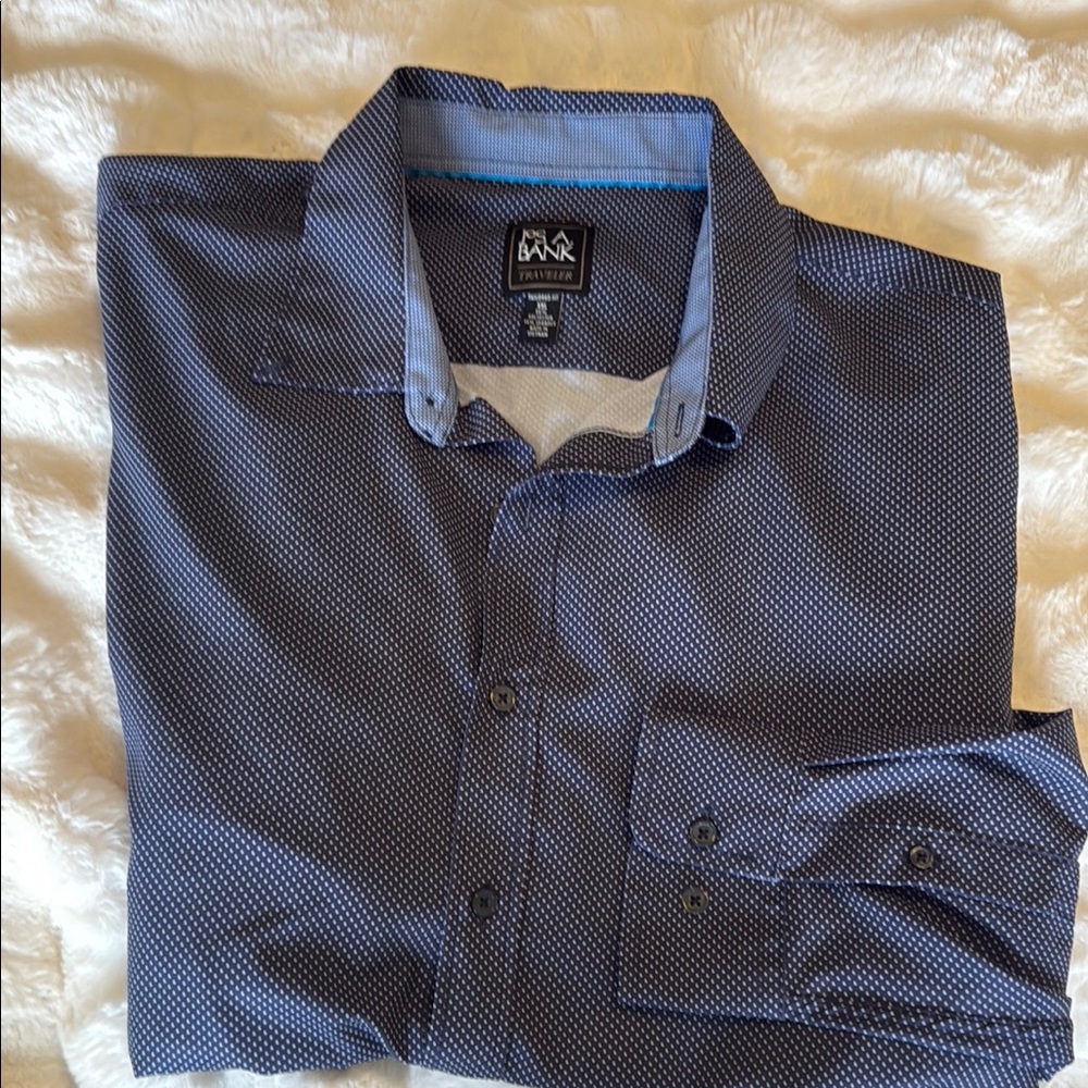 Jos. A. Bank Blue Casual Button Down Shirt